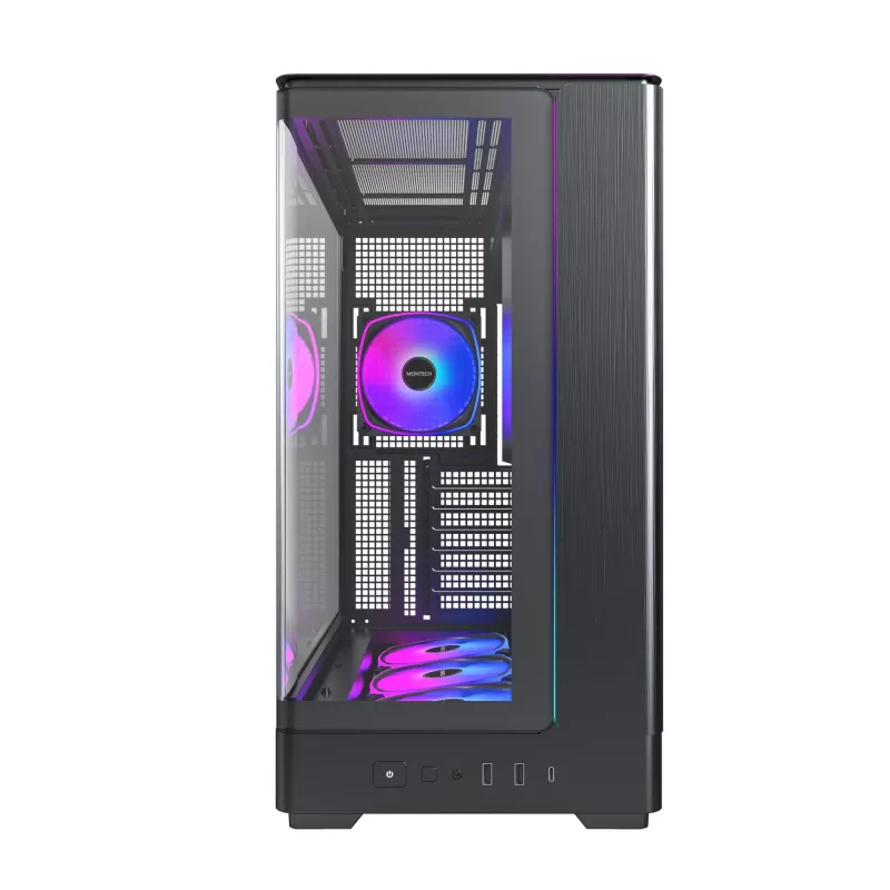 Obudowa PC Montech KING 45 PRO Czarny — micro ATX / Mini-ITX, Midi Tower