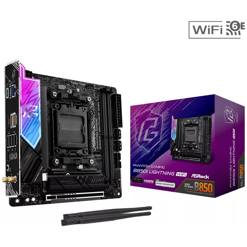 ASRock B850I Lightning WiFi AM5 Mini-ITX Płyta Główna