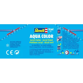 Revell 36106 Aqua-Colour Teer-Czarny (mat) Kod koloru: 06 Kod RAL: 9021 Pojemność 18 ml (36106)