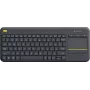 Logitech K400 Plus Tv - Mini - Bezprzewodowa - RF Wireless - QWERTY - Czarna