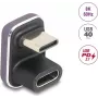 Adapter USB-C DELOCK 60737 180° 40 Gb/s 240 W – kątowy adapter do szybkiego przesyłu danych i zasilania