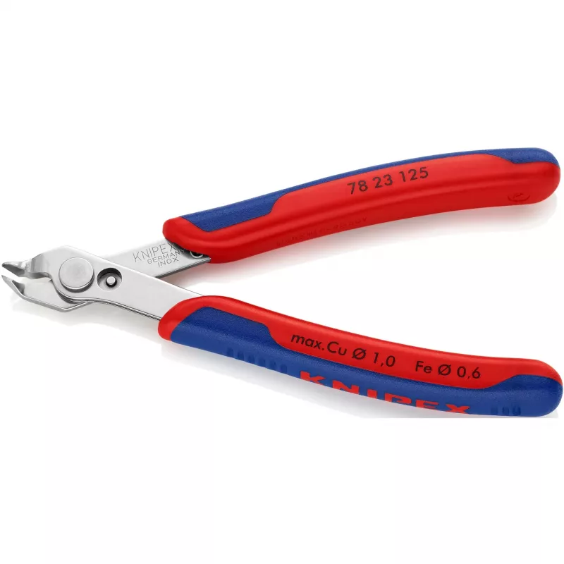 Knipex Super-Knips 78 23 125 elektroniczne i precyzyjne szczypce tnące bez fazowania 125 mm