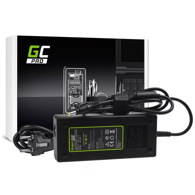 Adapter Green Cell AD102P uniwersalny 135 W, 19 V, 7,1 A, czarny, do laptopów