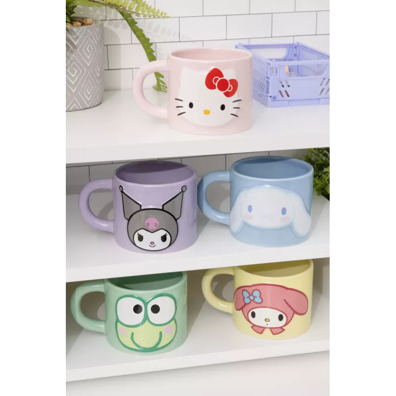 Kubek Paladone Paladone Cinnamoroll z wytłoczonym wzorem – ceramiczny kubek z postacią z wytłoczonym motywem Cinnamoroll