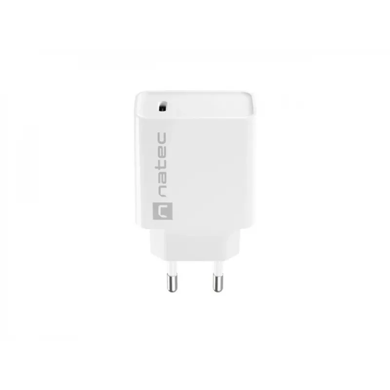 Wewnętrzna szybka ładowarka USB-C NATEC RIBERA 12V 20W Quick Charge 3.0 biała