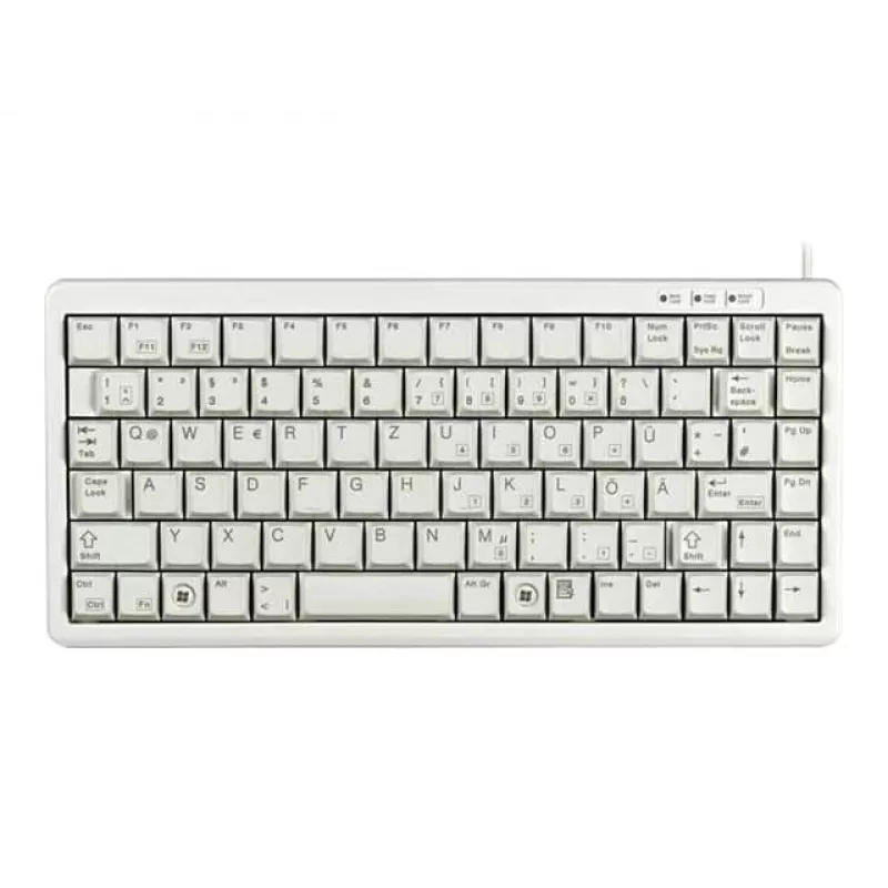 Cherry G84-4100 kompaktowa klawiatura, jasnoszara, USB/PS/2