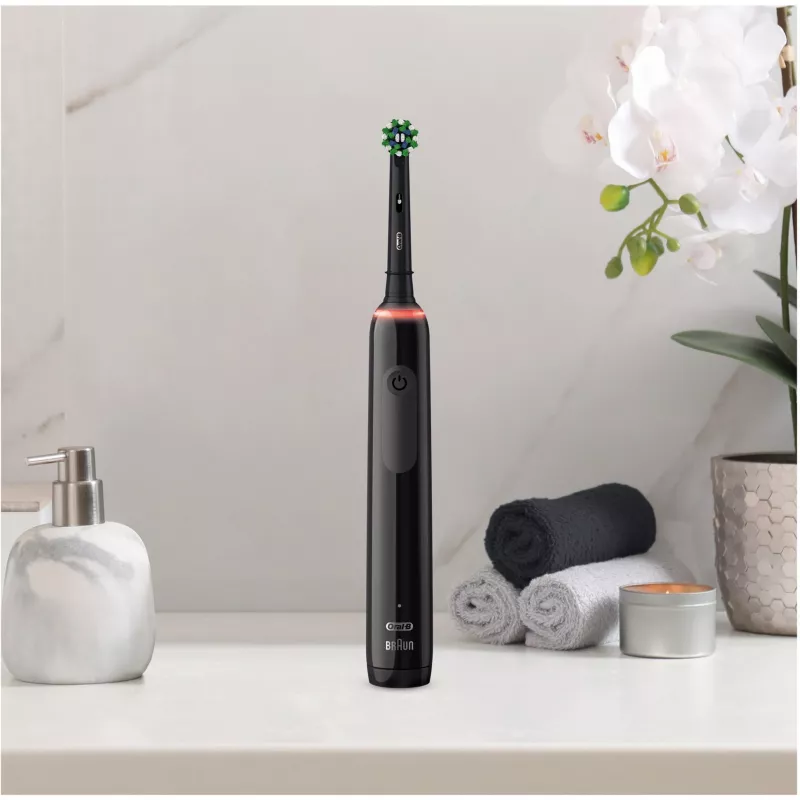 Oral-B Pro 3 3500 Dla dorosłych Rotacyjna szczoteczka do zębów Czarna