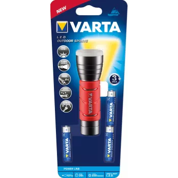 Varta 17627101421 - latarka ręczna - czarny - czerwony - aluminium - IPX4 - LED - 1 lampa