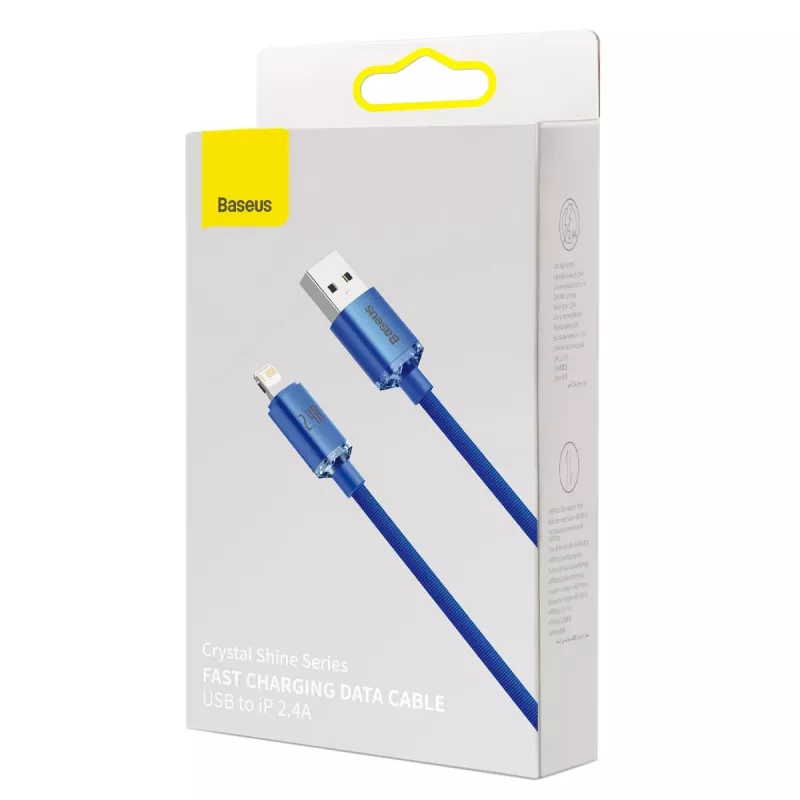 Kabel Lightning Baseus CAJY000003 1,2 m niebieski 2,4 A