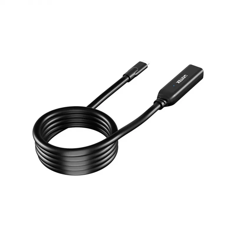 Przedłużacz Unitek U1335ABK01 USB-C męski na żeński, 10 Gb/s, 5 m, czarny