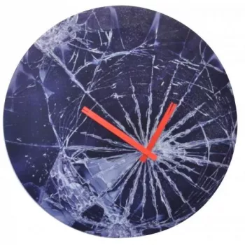 NeXtime klok 8147 Crash, Ø43cm, Ścienny, Niebieski