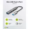 Goobay Slim 4-Port USB-Hub, USB-A na USB-C™/USB-A, USB 3.2 (74458)
