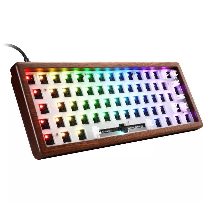 Sharkoon Gaming klawiatura Skiller SGK50S4 Gen2 Wood barebone