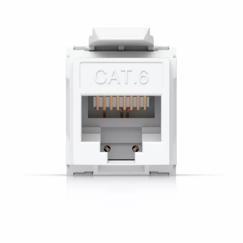UBIQUITI Gniazdo Keystone CAT6, 12 szt. Beznarzędziowe gniazdo Keystone do zakończenia gniazda Ethernet CAT6 bez użycia narzędzia do przeciągania lub zaciskania