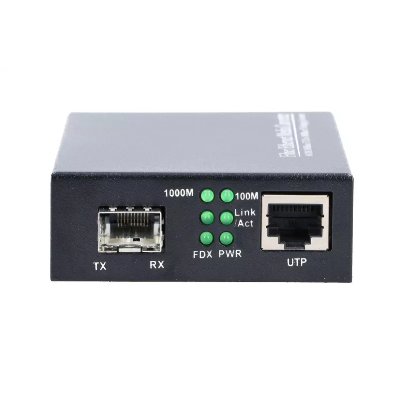 Media converter MikroTik Sedir 1x SFP 1x RJ45 1000Mb/s, max 1000 Mb/s, metalowa obudowa, 100–240V AC