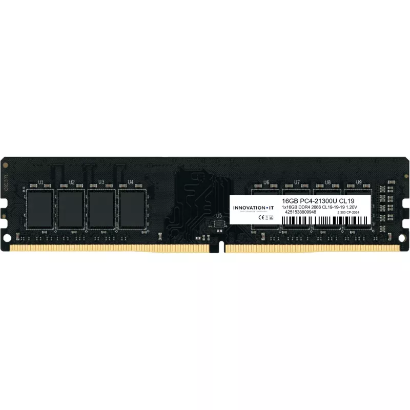 Innovation IT 2666 16GB CL19-19-19 1.20V LD 8-Chip Speichermodul 1 x 16 GB DDR4 2666 MHz (INNO16G26662GS) - 16 GB - 2.666 MHz