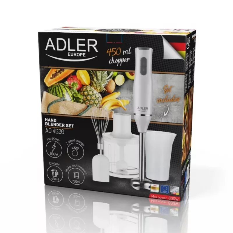 Blender ręczny Adler AD 4620 0,75 L 800 W Biały