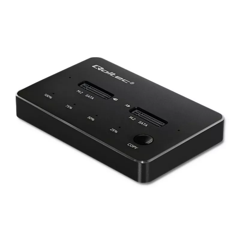 Qoltec 50310 Stacja dokująca do dysków 2x SSD M.2 SATA NGFF USB Type C
