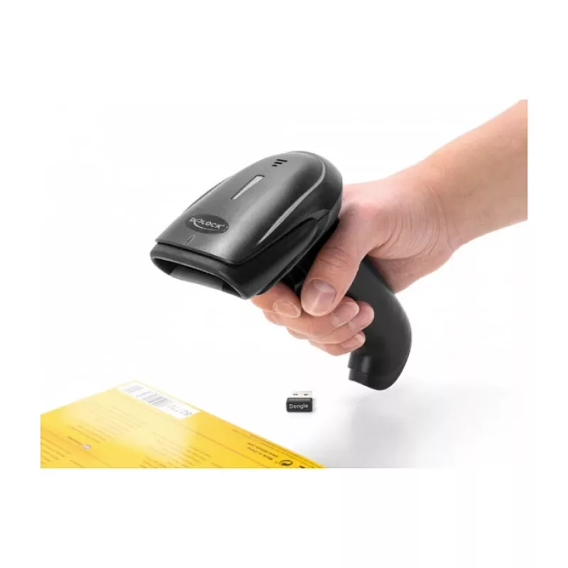 Ręczny skaner kodów kreskowych DeLOCK 90564 1D Laser Bluetooth USB