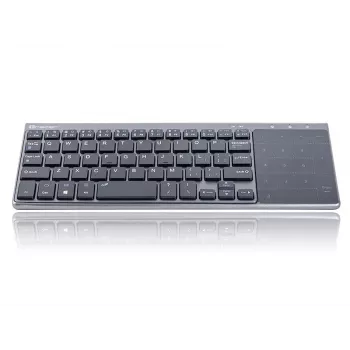 Bezprzewodowa klawiatura pełnowymiarowa TRACER TRAKLA46934, QWERTY angielska, nano odbiornik 2,4 GHz, membranowa, czarno-szara