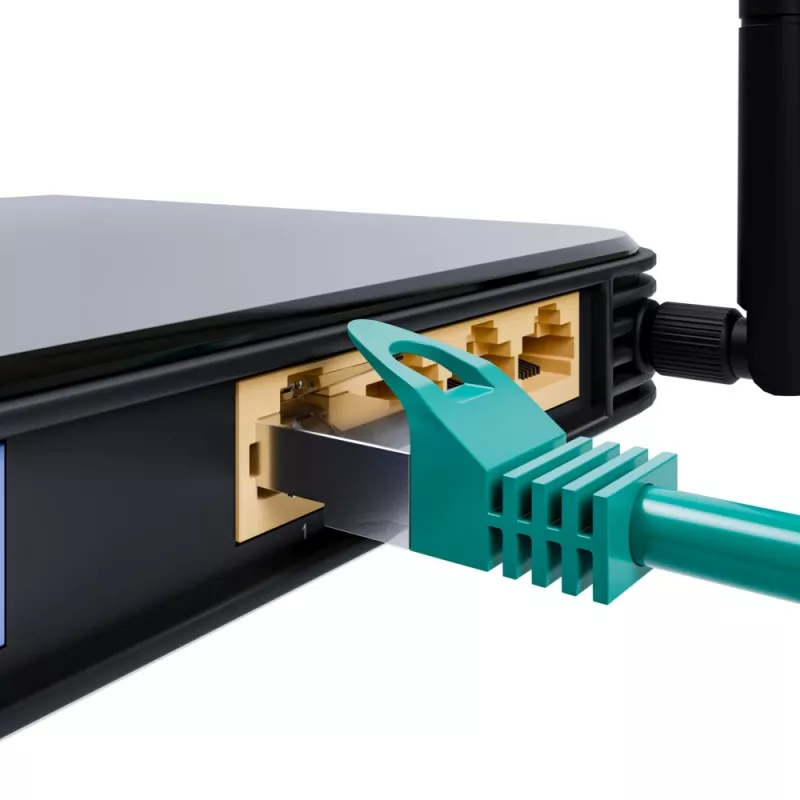 Kabel sieciowy Extralink LAN Patchcord Kat.6 FTP RJ-45 Cat6 0.5m zielony