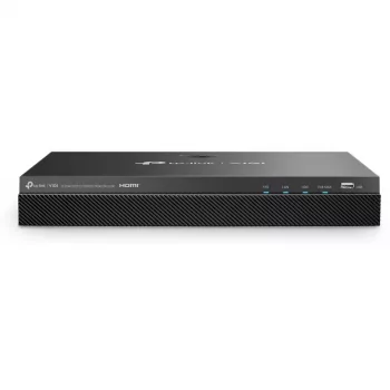 Sieciowy rejestrator wideo TP-Link VIGI NVR2008H-8MP-2TB — 8-kanałowy, 4K (3840×2160), 2 TB SATA HDD, 9× RJ-45, Czarny