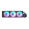 Chłodnica komputera 360 mm Darkflash DN-D360 Czarny — chłodzenie cieczą 360 mm z obsługą 3 wentylatorów 120 mm