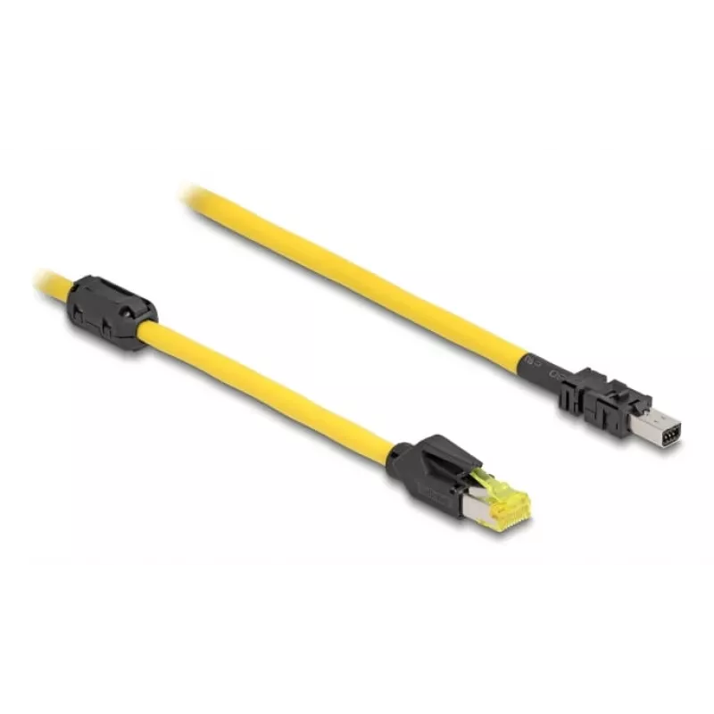 Kabel sieciowy DeLOCK 81253 Czarny Żółty 5m Kat.6