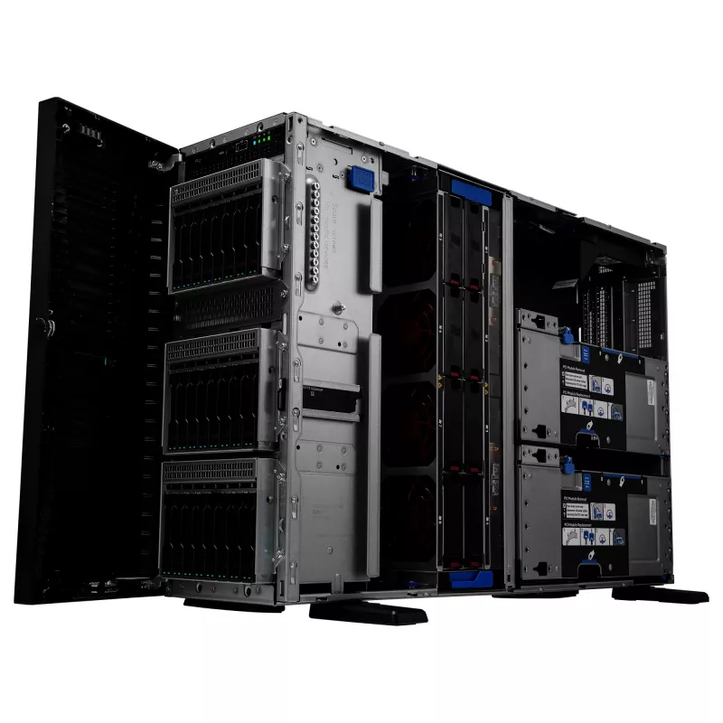 Tower server HP Enterprise ProLiant ML350 Gen11 Intel Xeon srebrny 4510 2.4GHz 12c 1P 64GB DDR5 8x SFF 2x1000W