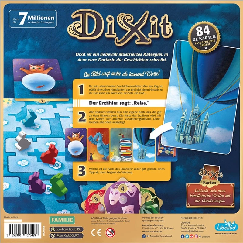 Gra karciana Asmodee Dixit LIBD0016 — Role-playing, 30 min, Wiek 8+