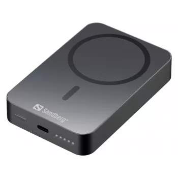 Ładowarka przenośna Sandberg Mag Wireless Powerbank 10000 ALU, 10000 mAh