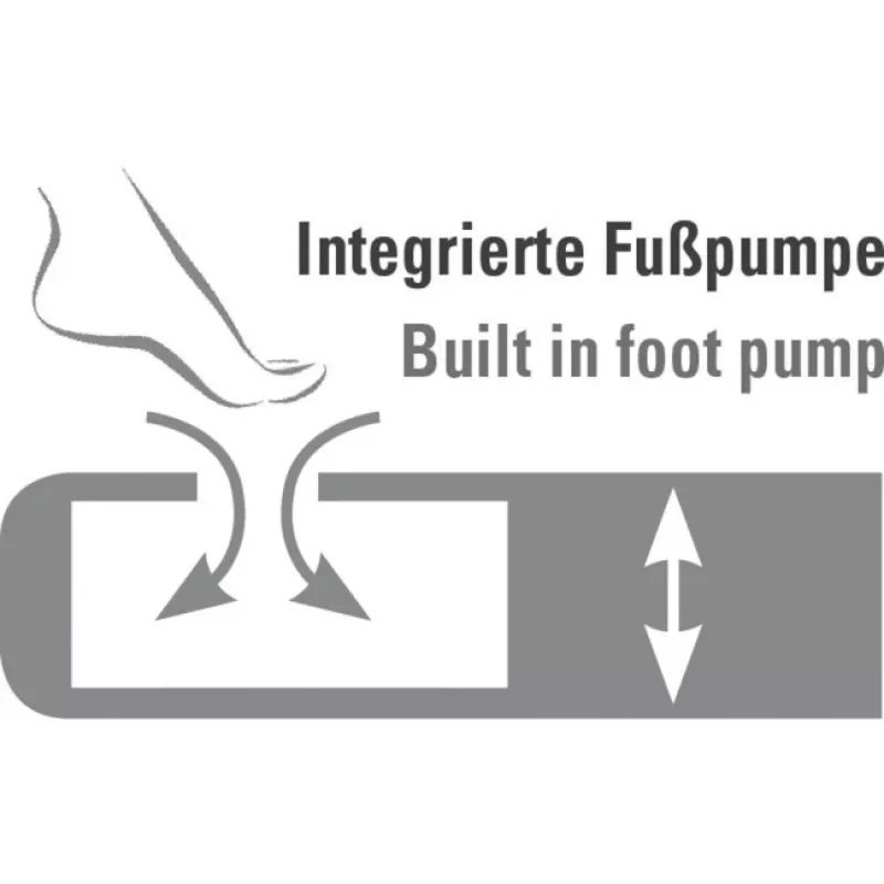Materac dmuchany Multi Comfort Plus 40053, materac kempingowy czarny/Szary