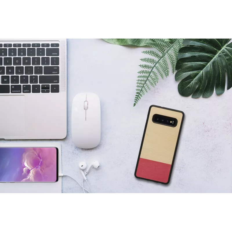 Etui na smartfona man and wood do Galaxy S10 — miss match czarny
