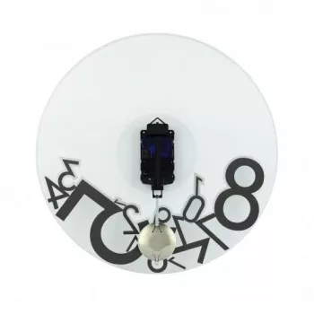 Zegar ścienny NeXtime 8115 Dropped, Ø43 cm, srebrny