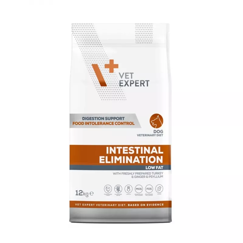 VET EXPERT Veterinary Diet Intestinal Elimination Dog – sucha karma dla psów – 12 kg