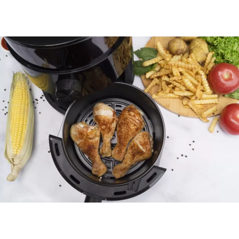 Frytkownica beztłuszczowa PRIME3 SAF31 – 2,5 l, 1200 W, gorące powietrze, czarna