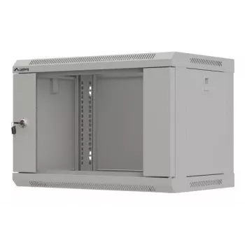 Szafa rackowa LANBERG WF03-5306-10S 19 cali 6U szara z drzwiami szklanymi