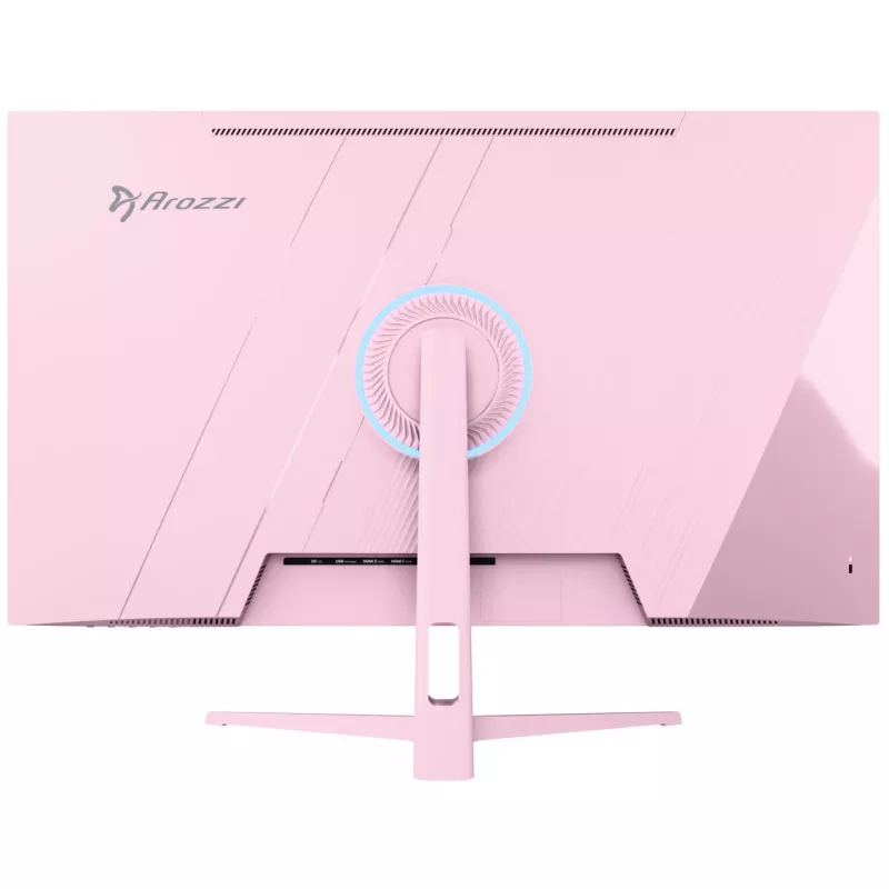 Monitor komputerowy Arozzi Nova 32 cale (80 cm) 2560×1440 Quad HD LED 1 ms 16:9 Różowy z głośnikami i VESA