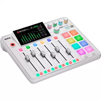 Interfejs audio Rode RØDECaster Pro II biały — wielokanałowa konsola nagrywająca USB