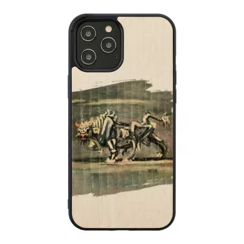 Etui na telefon Man and Wood do iPhone 12 Pro Max — wzór białego byka