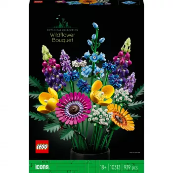 LEGO Icons Bukiet Polnych Kwiatów Zestaw 10313, Wielokolorowy