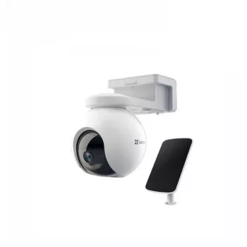 Kamera IP EZVIZ EB8 4G z panelem słonecznym — 3 MP (2304×1296), 4G LTE, bateria 10400 mAh, IP65, PTZ 340°/65°