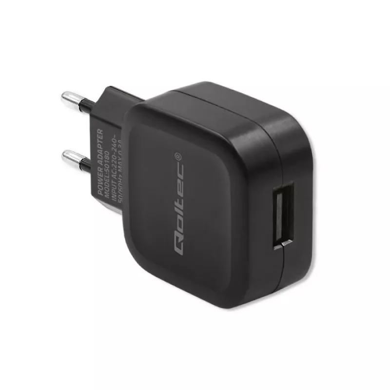 Ładowarka Qoltec 50180 Indoor AC Czarna