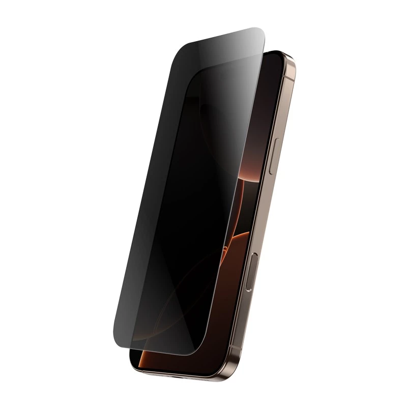Hartowane szkło prywatyzujące Crong do iPhone 16 Pro Max — przeciwodblaskowe, odporne na zarysowania