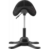 Ergonomiczny stołek balansowy up up Toronto czarna tkanina z dłuższym podnośnikiem gazowym