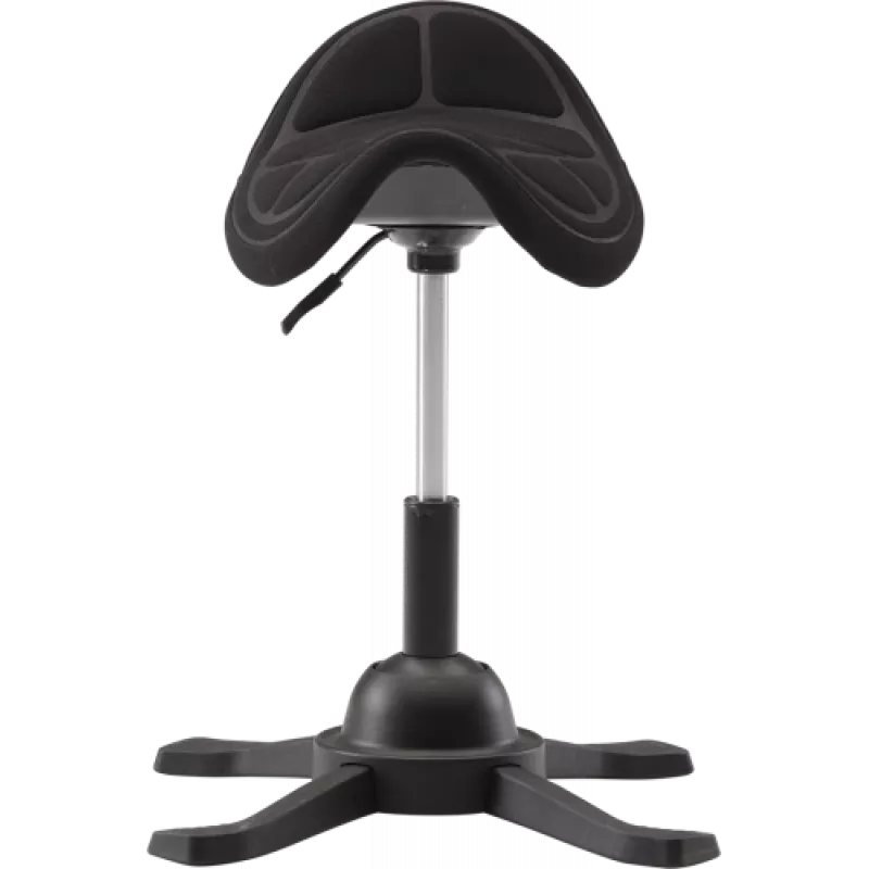 Ergonomiczny stołek balansowy up up Toronto czarna tkanina z dłuższym podnośnikiem gazowym