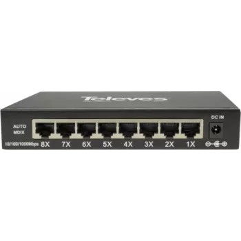 Niezarządzalny przełącznik Ethernet Televes SWUM-1000-8 8x 10/100/1000 Mbps