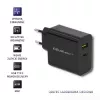 Zasilacz QOLTEC 51717 45W 20V 3A ładowarka sieciowa wewnętrzna do smartwatcha, czarny