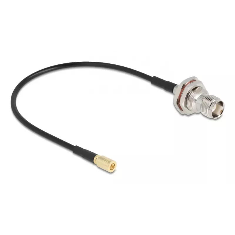 Kabel antenowy Delock TNC żeńskie do SMB męskie RG-174 20 cm (90724)