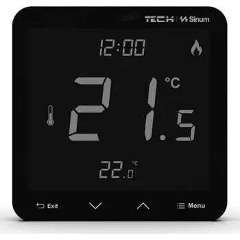 Przewodowy termostat pokojowy R-S3 WG.23.0060 czarny 230V – przewodowy termostat pokojowy, 230 V, czarny